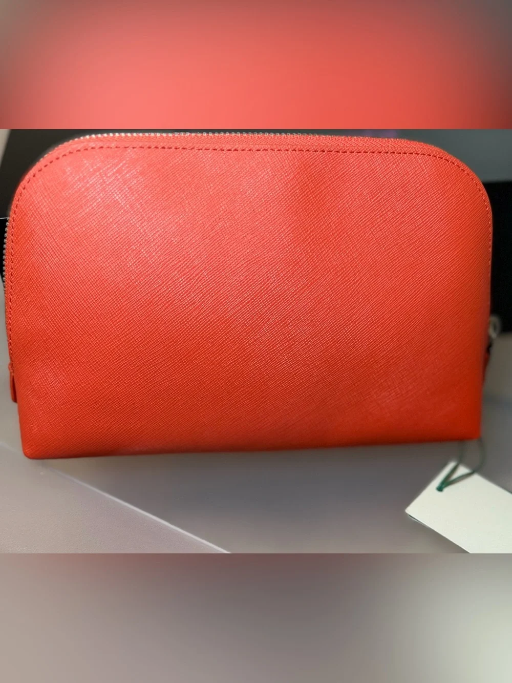 Hobbs London Guildford Makeup Bag Gold Zip Pouch